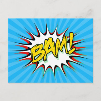 Toppen Hero Classic Bam! Åtgärdsbubbla Vykort