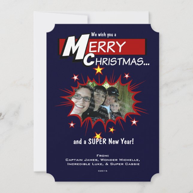 Toppen Hero-julen Julkort (Framsida)