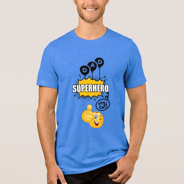 Toppen Hero Pappa T-Shirt - My Hero Gift Idea Papp (Framsida)