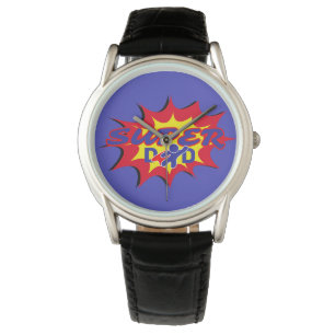Toppen Hero Pappa Tecknad Bok Fars dag Armbandsur