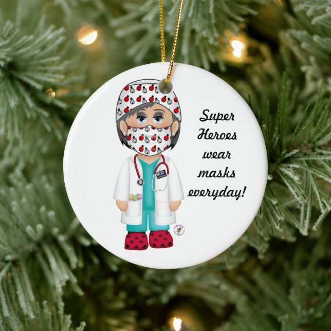 Toppen Heroes bära maskeras varje dag Julgransprydnad Keramik (Träd)