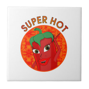 Toppen Hett Pepper Diva Kakelplatta