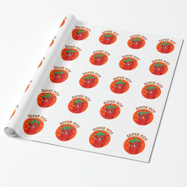 Toppen Hett Pepper Diva Presentpapper (Utrullad)
