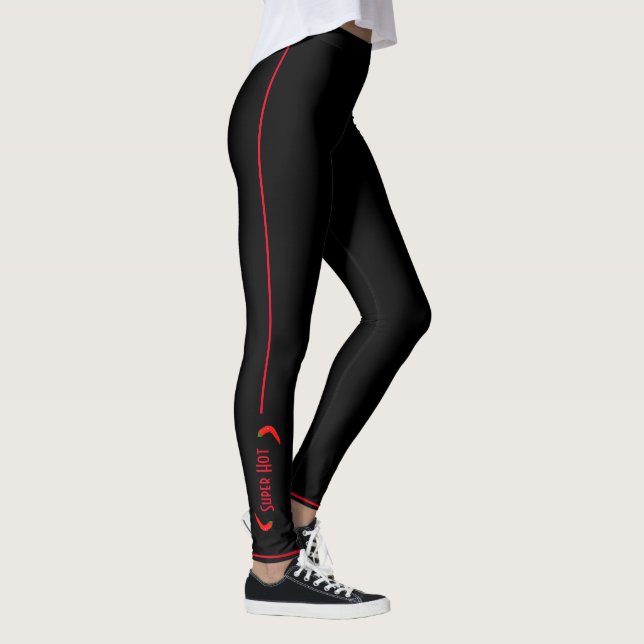 Toppen Hett Red Grönt Chili Peppers Leggings (Höger)