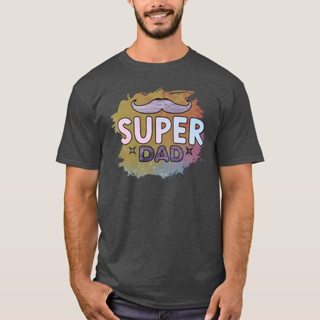 Toppen, Humor, mustasch T Shirt (Framsida)