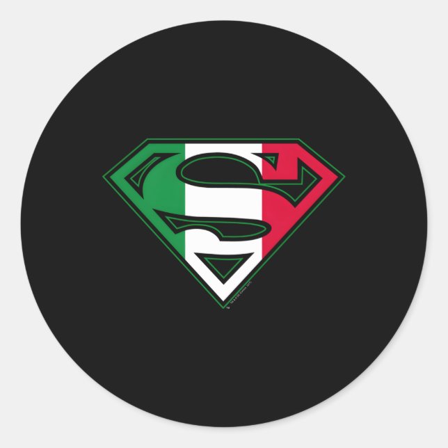 Toppen Italienska Shield Runt Klistermärke (Framsida)