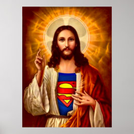 Toppen Jesus Oljemålning Skriv ut Poster