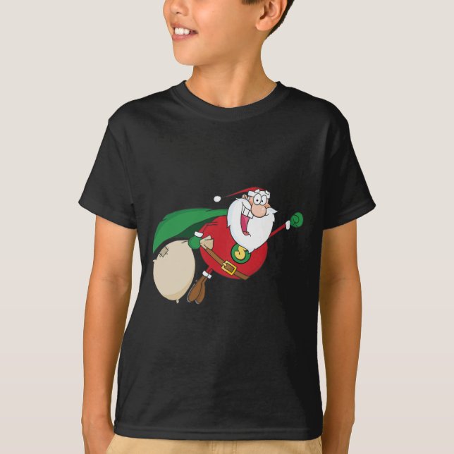 Toppen jultomtenfluga t-shirt (Framsida)