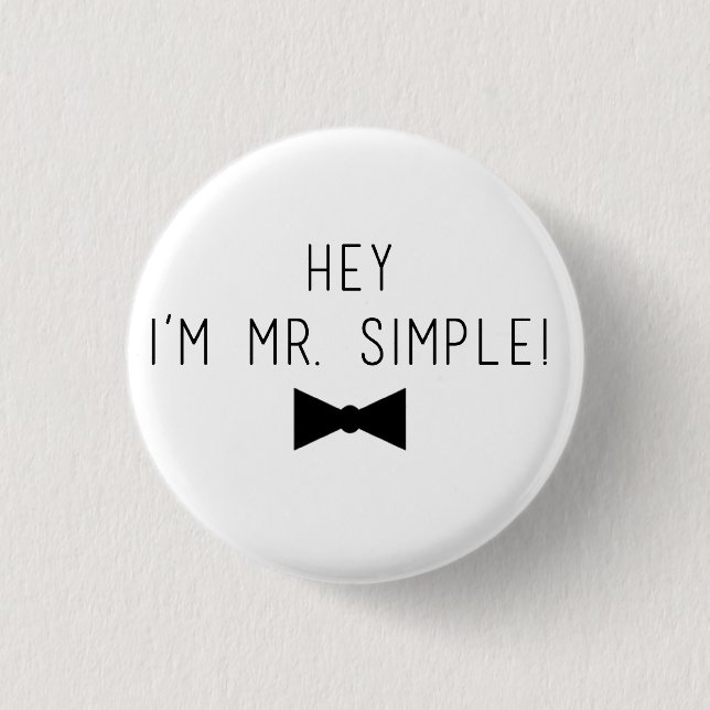 Toppen Junior "Mr Simple" Button Knapp (Framsida)