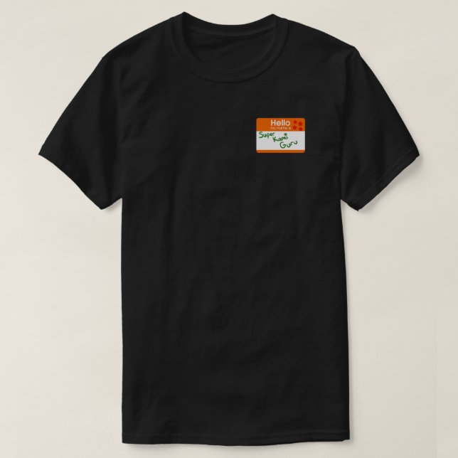 Toppen Kami Guru namn bricka 1.png T Shirt (Design framsida)