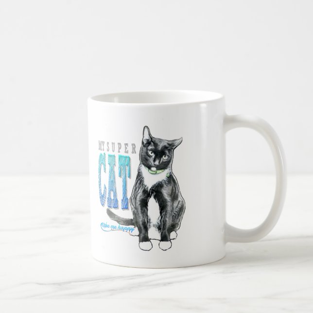 Toppen Katt Kaffemugg (Höger)