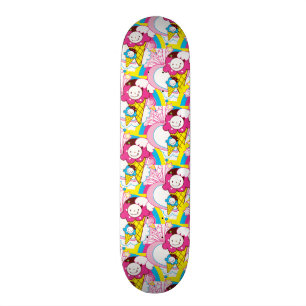 Toppen Kawaii Ice Cream Cute Mönster Skateboard Bräda 21,5 Cm