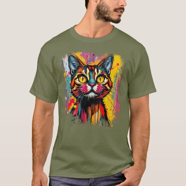 Toppen Kompilera favoritt-shirt för katt T Shirt (Framsida)