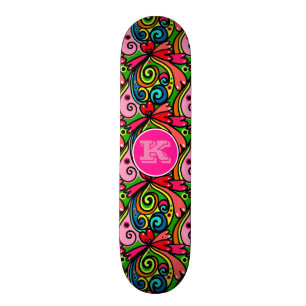 Toppen kyler flickaktigt grafitti w/Monogram Skateboard Bräda 21,5 Cm