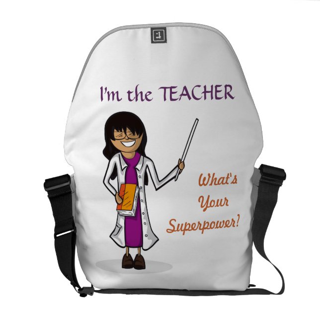 Toppen lärare messenger bag (Öppen Baksida)