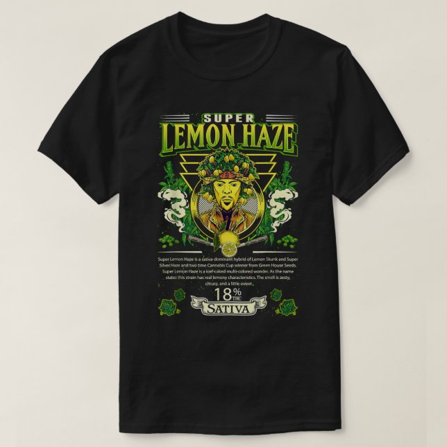 Toppen Lemon Dimma Sativa Kor Lemon Skunk Toppen S T Shirt (Design framsida)