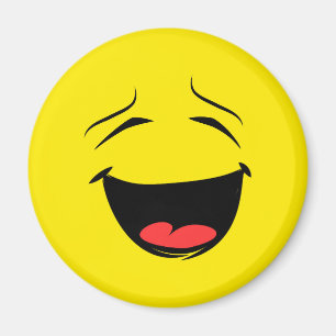 Toppen Lycklig Ansikte Emoji Magnet