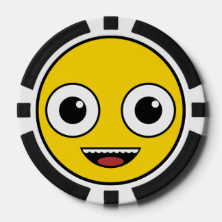 Toppen Lycklig Ansikte Poker Marker