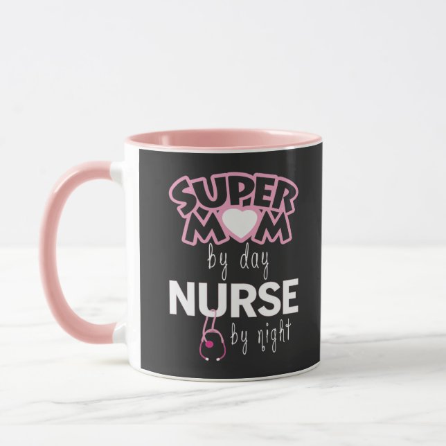 Toppen Mamma efter dagsjuksköterska vid natten Mugg (Vänster)