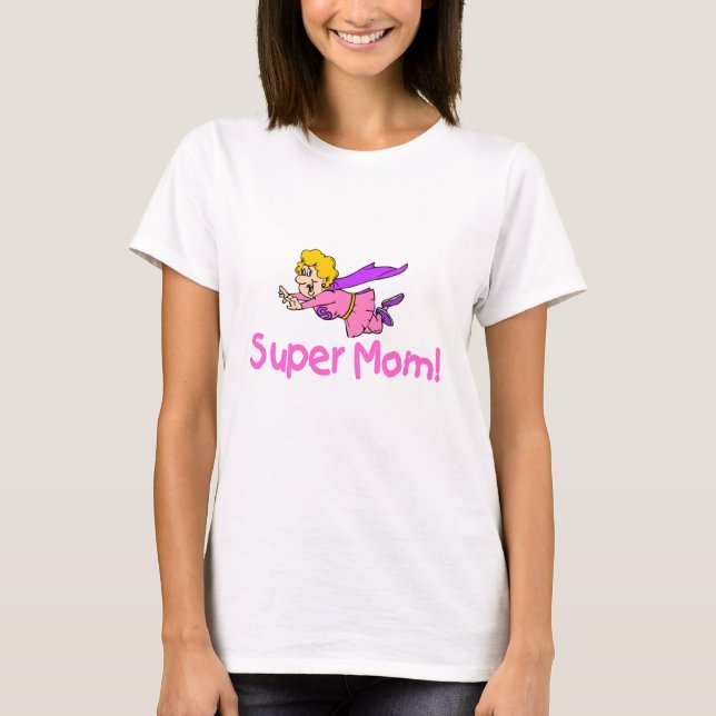 Toppen mamma (flyget) t-shirt (Framsida)