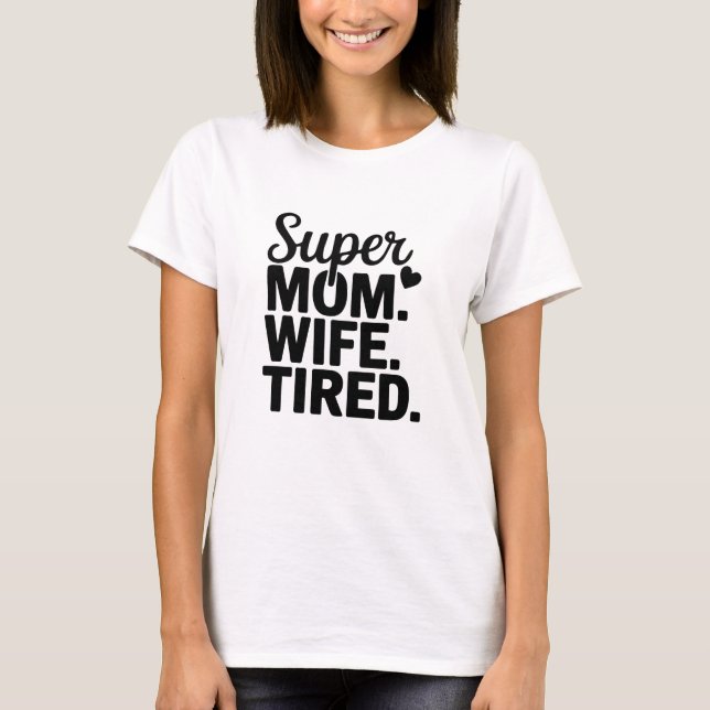 Toppen Mamma, fru, tand T Shirt (Framsida)