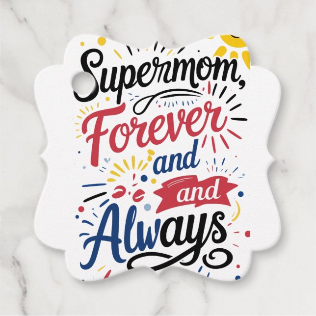 Toppen Mamma Gåvor Etiketter (Framsida)