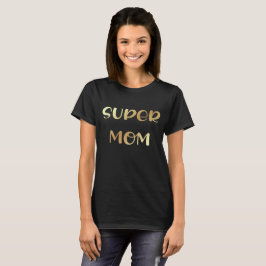 toppen, mamma,guld-kalligrafi, mors dag t shirt