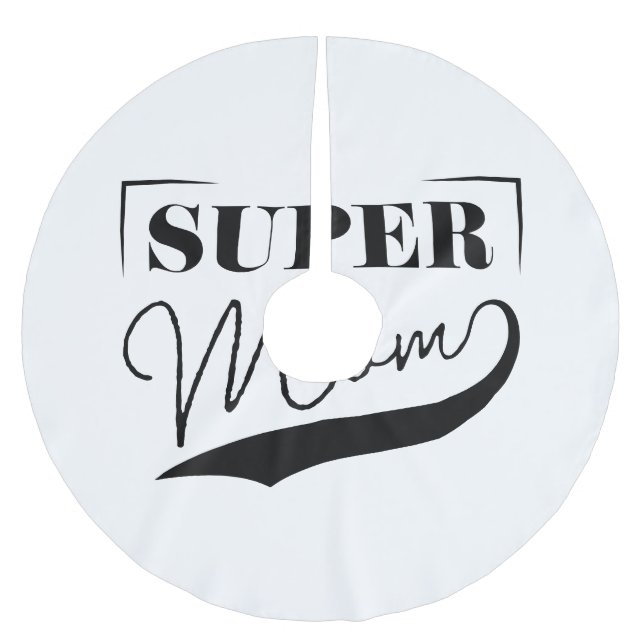 Toppen Mamma Julgransmatta Borstad Polyester (Framsidan)