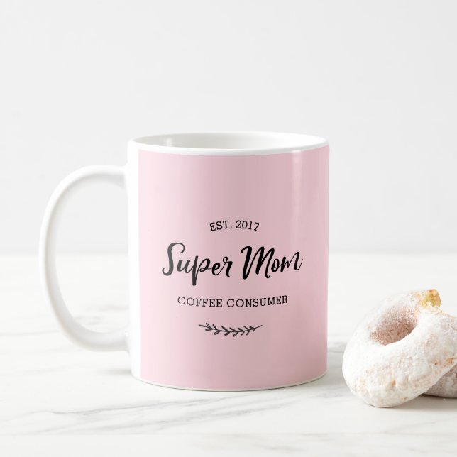 Toppen Mamma kaffekonsument mugg (Med munk)