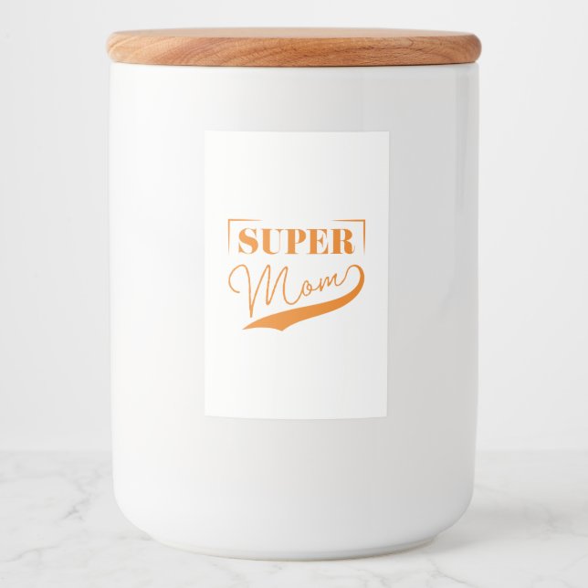 Toppen Mamma Mat Etikett (Framsida)