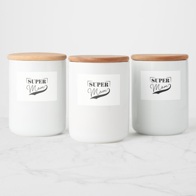Toppen Mamma Mat Etiketter (Flaskor)