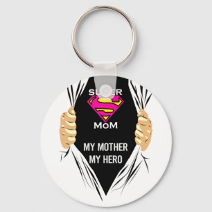 Toppen Mamma - Mitt Mor Hero T-Shirt Nyckelring