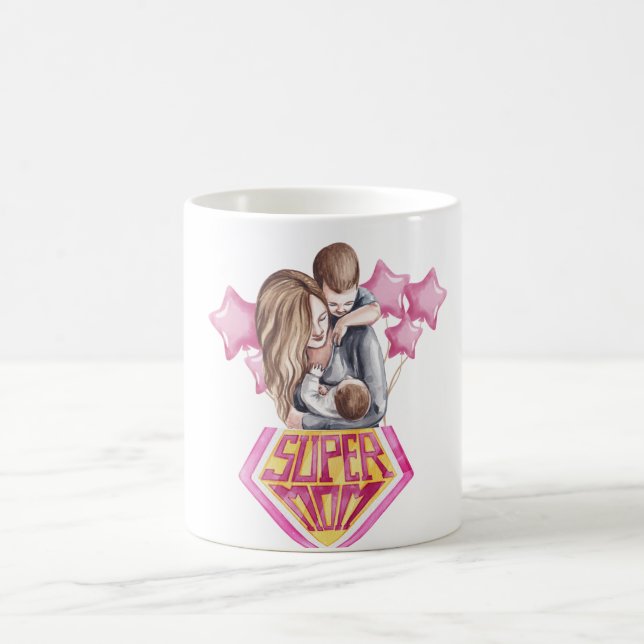 toppen mamma , mors dag-gåva Mugg, 11 oz Kaffemugg (Center)
