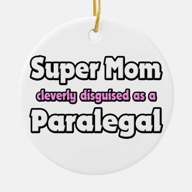 Toppen Mamma ... Paralegal Julgransprydnad Keramik (Framsidan)