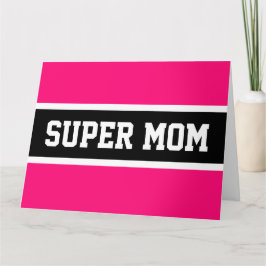 TOPPEN MAMMA Sporty Roligt Bright Rosa Black Rand Kort