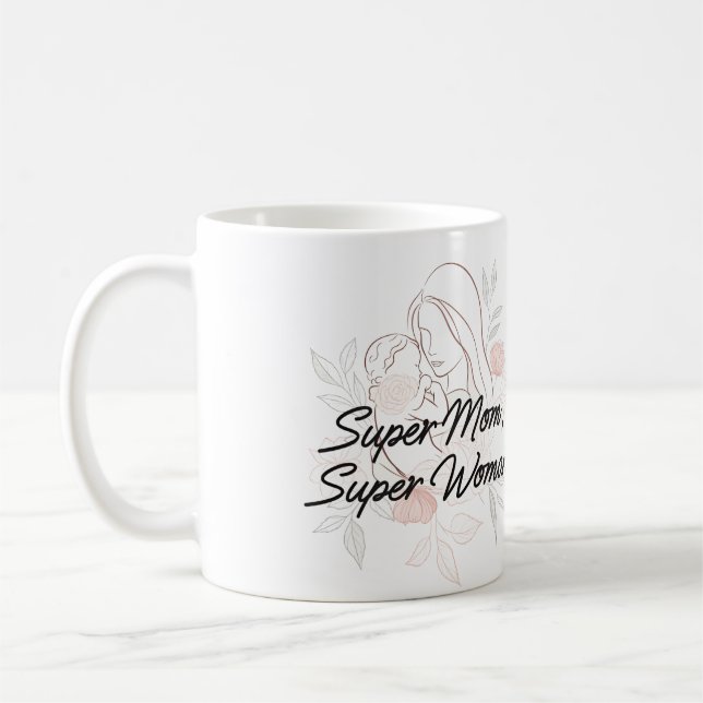 ’Toppen Mamma, Toppen Woman’ Kaffemugg (Vänster)