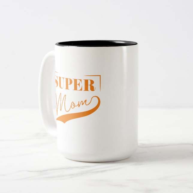 Toppen Mamma Två-Tonad Mugg (Framsida vänster)