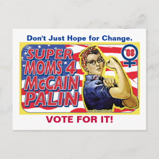Toppen Mammor för McCain Palin Vykort