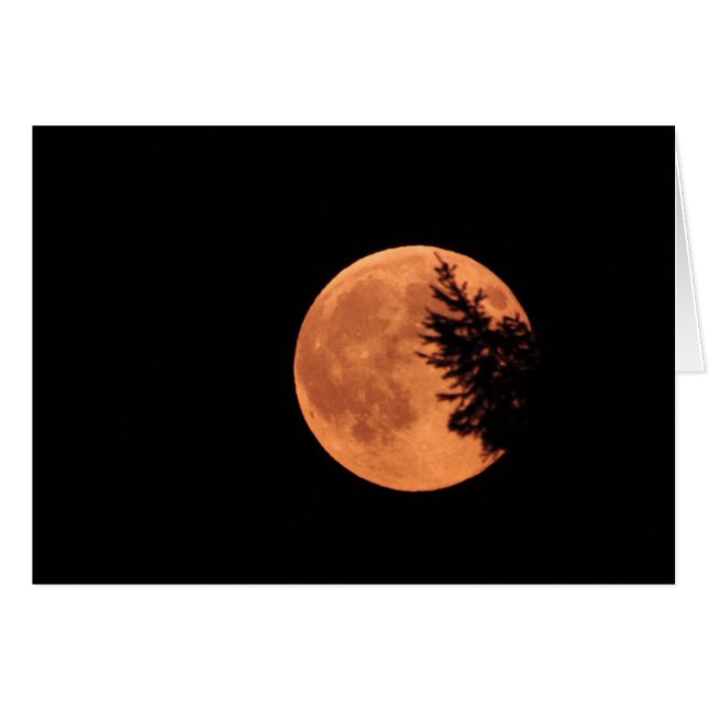 Toppen! Måne! Hälsningskort (Framsidan Horizontal)