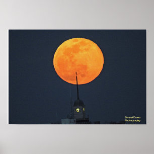 Toppen Måne Stiga upp Poster
