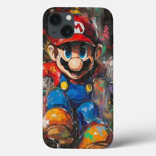 "Toppen Mario-Inspired Anpassade Phone Case - Lo (Baksida)
