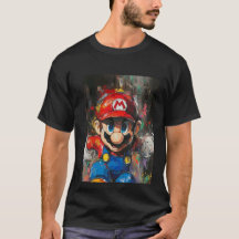 "Toppen Mario Logotyp Black Shirt"