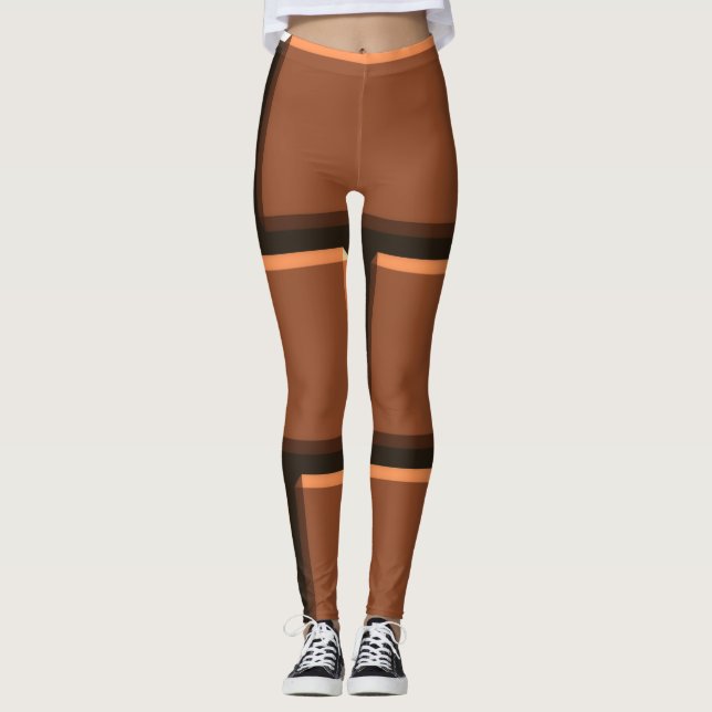 Toppen Mario tegelstendamasker Leggings (Framsida)