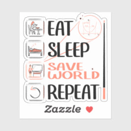 Toppen Math Teacher räddar världen. Tack Gift Klistermärken