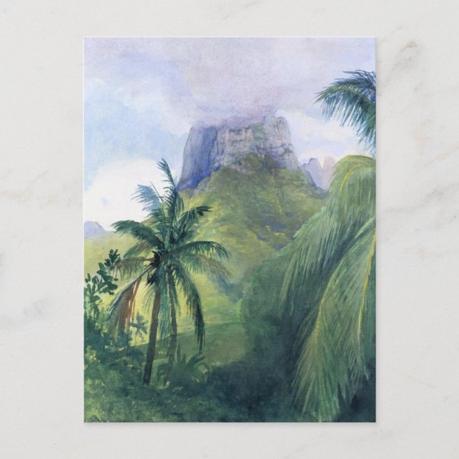 "Toppen Mauna Roa" - John LaFarge Postcard Vykort (Framsida)