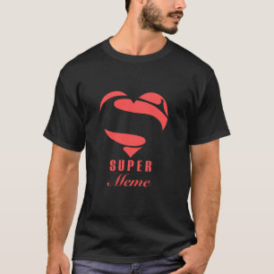 Toppen Meme Superhjälte Gift-familjens juldräkt T Shirt