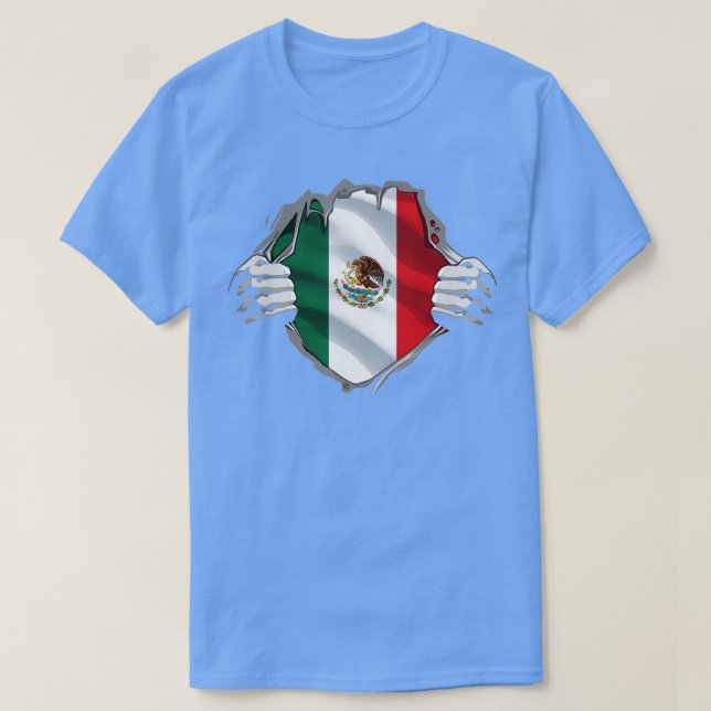 Toppen mexikanska kulturarvet Proud Mexico Roots F T Shirt (Design framsida)