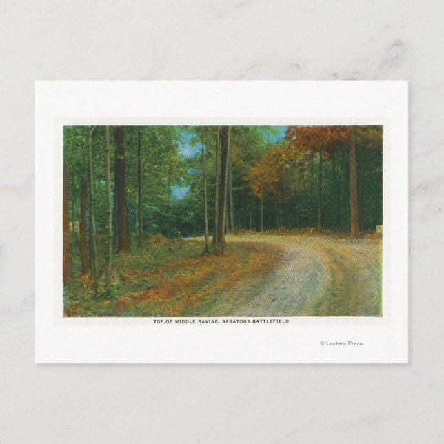 Toppen Mitten Ravine of Saratoga Battlefield Vykort (Framsida)