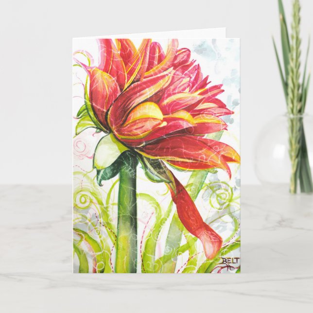 Toppen Model Greeting Card Kort (Framsida)