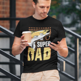 Toppen Modern Gult Fiskare i Pappa T Shirt